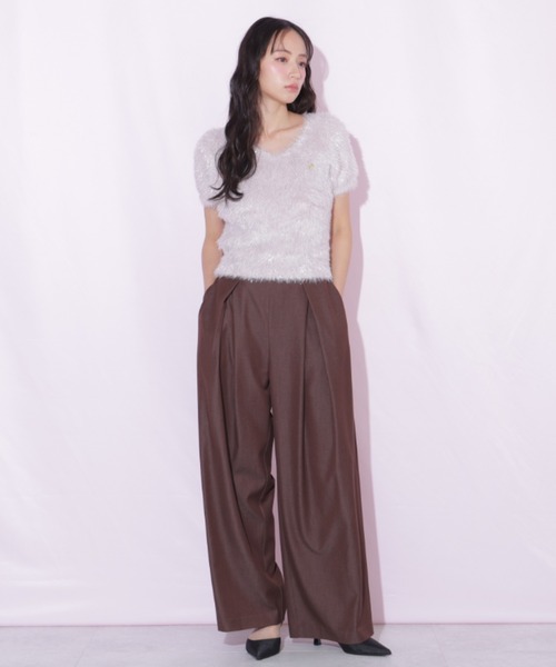 JILL by JILL STUART(ジルバイジルスチュアート)の「フェザーコンパクトニットトップス(ニット/セーター・レディース・ブルー/ピンク/グリーン系その他・FREE)」の12枚目の写真