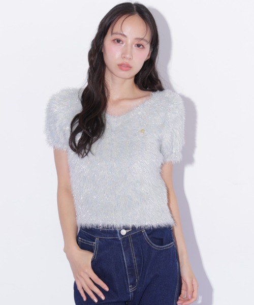 JILL by JILL STUART(ジルバイジルスチュアート)の「フェザーコンパクトニットトップス(ニット/セーター・レディース・ブルー/ピンク/グリーン系その他・FREE)」の17枚目の写真
