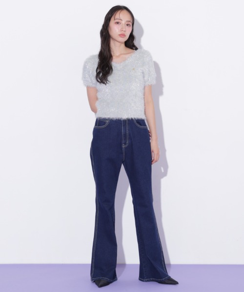 JILL by JILL STUART(ジルバイジルスチュアート)の「フェザーコンパクトニットトップス(ニット/セーター・レディース・ブルー/ピンク/グリーン系その他・FREE)」の21枚目の写真