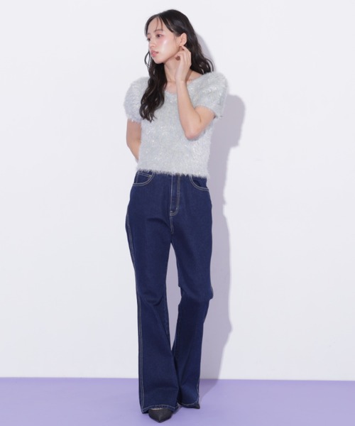 JILL by JILL STUART(ジルバイジルスチュアート)の「フェザーコンパクトニットトップス(ニット/セーター・レディース・ブルー/ピンク/グリーン系その他・FREE)」の22枚目の写真