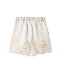 レーストリムサテンショートパンツ