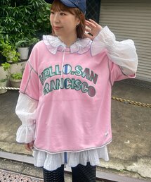 【HELLO.SANFRANCISCO】2WAYハロサンカットアウト半袖TEE