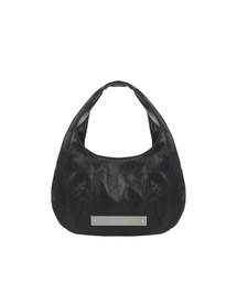 CRYSTAL MINI HOBO BAG_BLACK
