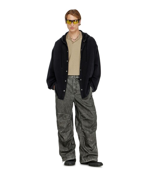 DIESEL(ディーゼル)の「メンズ パンツ P-DELLY-NJCJ(カーゴパンツ・メンズ・ブラック・48/46/50/44)」の5枚目の写真