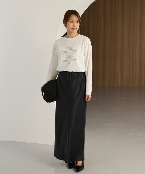Aunely(オーネリー)の「【Aunely】アーバンニュアンス アソートグラフィック フォト長袖Tシャツ<YOSOOIシリーズ>(Tシャツ/カットソー・レディース・ホワイト系/ホワイト系2/ホワイト系3/グレー系2/グレー系/グレー系3/ブラウン系・M/L)」の19枚目の写真