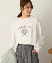 【Aunely】アーバンニュアンス アソートグラフィック フォト長袖Tシャツ＜YOSOOIシリーズ＞