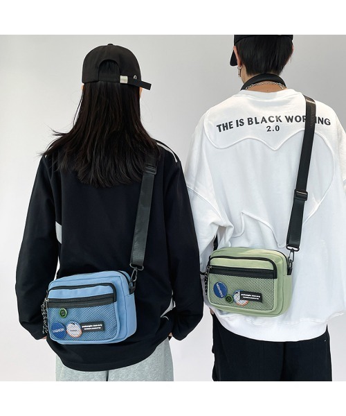Carpe Diem(カルペディエム)の「メッシュポケット スクエアショルダーバッグ(ショルダーバッグ・レディース・オフホワイト/ブラック/ブルー/グリーン/グレー・FREE)」の11枚目の写真