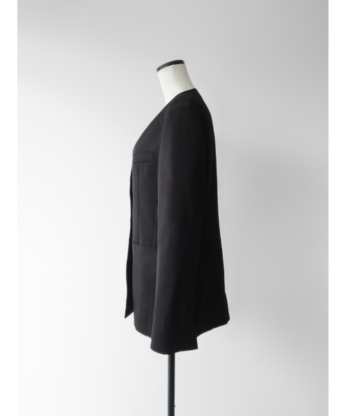NOWNS（ナウンス）の「Noe | Soft scarf jacket set（ノーカラージャケット・レディース・アイボリー/ブラック・FREE）」の20枚目の写真