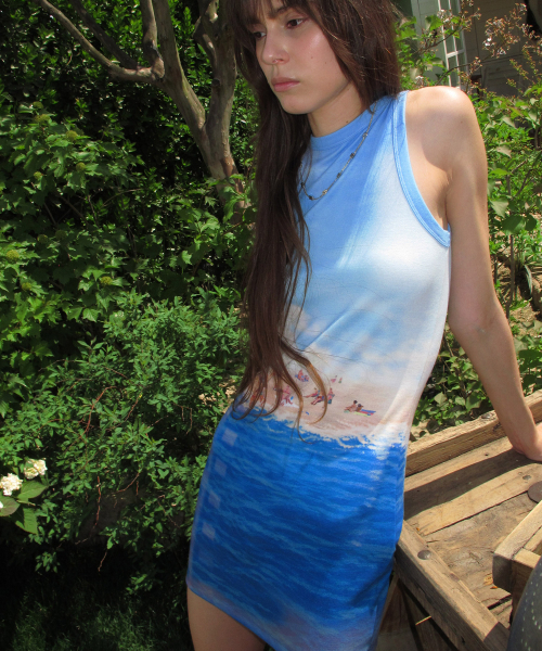 CENTAUR.KR（セントール）の「ON THE BEACH DRESS_SKY BLUE（ワンピース・レディース・その他・FREE）」の3枚目の写真