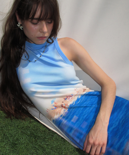 CENTAUR.KR（セントール）の「ON THE BEACH DRESS_SKY BLUE（ワンピース・レディース・その他・FREE）」の5枚目の写真
