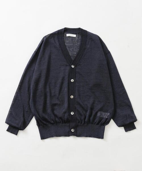 URBAN RESEARCH（アーバンリサーチ）の「RAMIE SHEER CARDIGAN（ニット/セーター・メンズ・ブルー系その他/ネイビー/カーキ/モカ・LARGE/MEDIUM）」の4枚目の写真