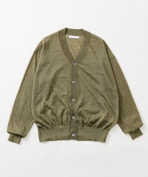 URBAN RESEARCH（アーバンリサーチ）の「RAMIE SHEER CARDIGAN（ニット/セーター・メンズ・ブルー系その他/ネイビー/カーキ/モカ・LARGE/MEDIUM）」の3枚目の写真