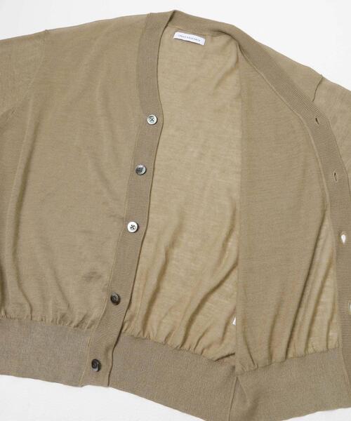 URBAN RESEARCH（アーバンリサーチ）の「RAMIE SHEER CARDIGAN（ニット/セーター・メンズ・ブルー系その他/ネイビー/カーキ/モカ・LARGE/MEDIUM）」の7枚目の写真