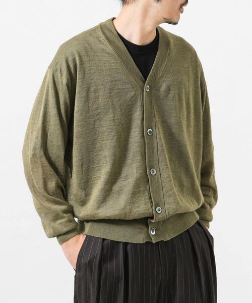 URBAN RESEARCH（アーバンリサーチ）の「RAMIE SHEER CARDIGAN（ニット/セーター・メンズ・ブルー系その他/ネイビー/カーキ/モカ・LARGE/MEDIUM）」の11枚目の写真