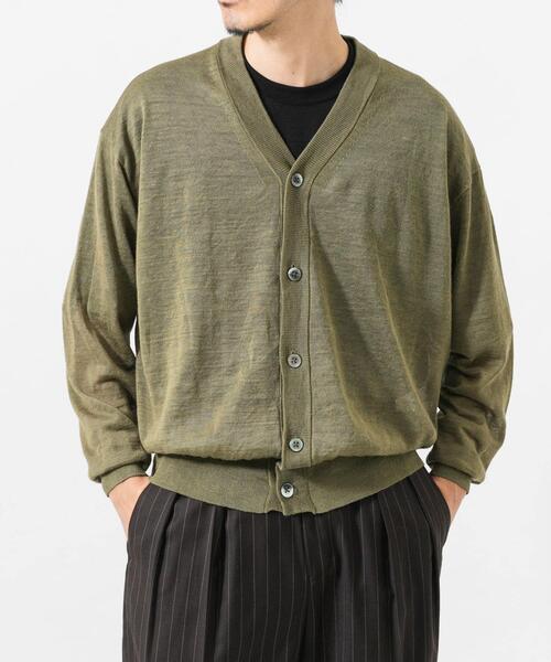 URBAN RESEARCH（アーバンリサーチ）の「RAMIE SHEER CARDIGAN（ニット/セーター・メンズ・ブルー系その他/ネイビー/カーキ/モカ・LARGE/MEDIUM）」の12枚目の写真