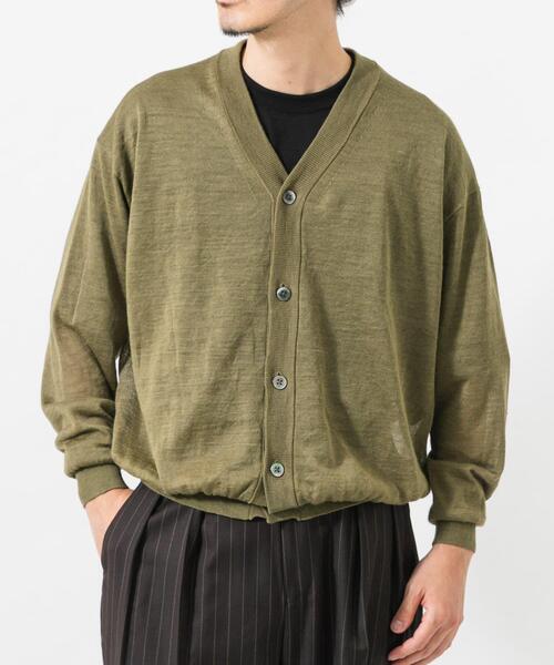 URBAN RESEARCH（アーバンリサーチ）の「RAMIE SHEER CARDIGAN（ニット/セーター・メンズ・ブルー系その他/ネイビー/カーキ/モカ・LARGE/MEDIUM）」の13枚目の写真