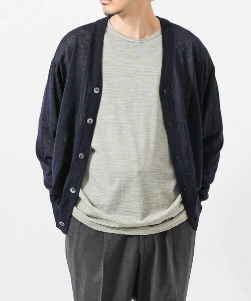 URBAN RESEARCH（アーバンリサーチ）の「RAMIE SHEER CARDIGAN（ニット/セーター・メンズ・ブルー系その他/ネイビー/カーキ/モカ・LARGE/MEDIUM）」の17枚目の写真