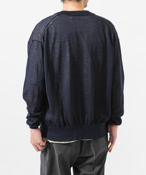 URBAN RESEARCH（アーバンリサーチ）の「RAMIE SHEER CARDIGAN（ニット/セーター・メンズ・ブルー系その他/ネイビー/カーキ/モカ・LARGE/MEDIUM）」の20枚目の写真
