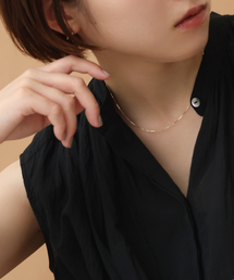 Lilas | コンパクトチェーン38cmネックレス K10(ネックレス)