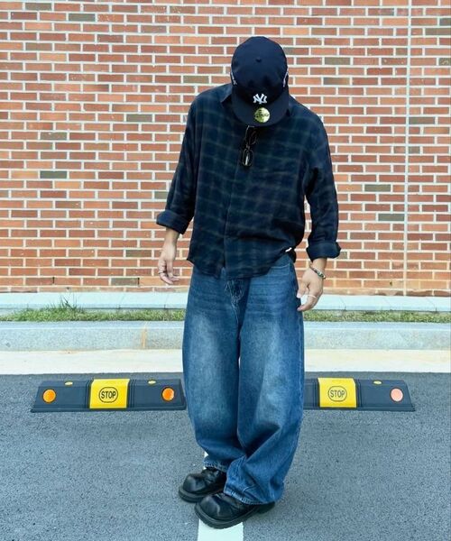 KANEITEI(カネイテイ)の「WRINKLE PLAID SHIRT (CHARCOAL)(シャツ/ブラウス・レディース・チャコールグレー・MEDIUM/LARGE/X-LARGE)」の9枚目の写真