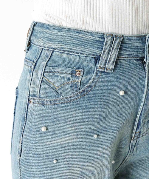 Cepica(セピカ)の「パール付デニムパンツ(デニムパンツ・レディース・ブルー・FREE)」の19枚目の写真