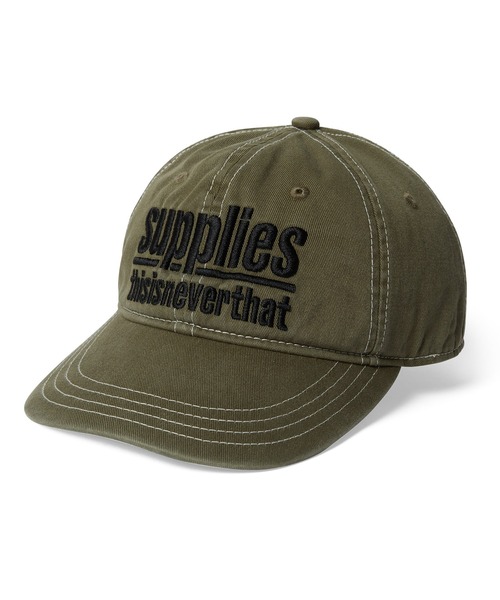 thisisneverthat(ディスイズネバーザット)の「Supplies Cap(キャップ・メンズ・カーキ/ストーン・FREE)」の1枚目の写真