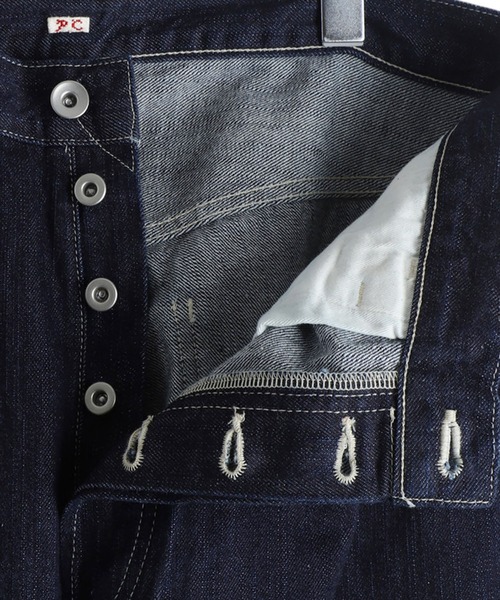 PORTER CLASSIC（ポータークラシック）の「Porter Classic / ポータークラシック：STEINBECK DENIM PANTS：PC-005-3835[COR]（デニムパンツ・メンズ・ダークネイビー・M/L）」の10枚目の写真