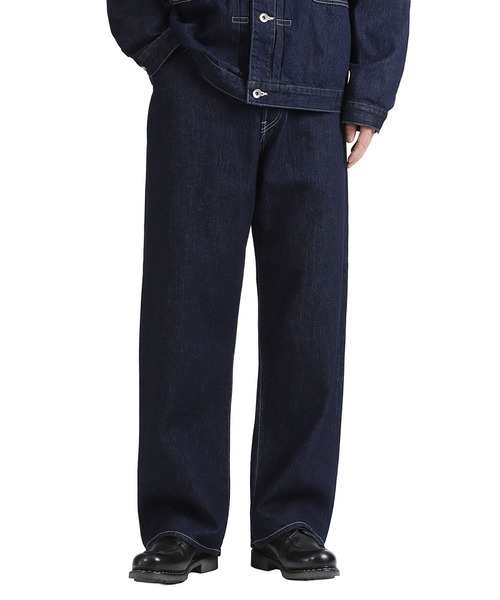 PORTER CLASSIC（ポータークラシック）の「Porter Classic / ポータークラシック：STEINBECK DENIM PANTS：PC-005-3835[COR]（デニムパンツ・メンズ・ダークネイビー・M/L）」の5枚目の写真