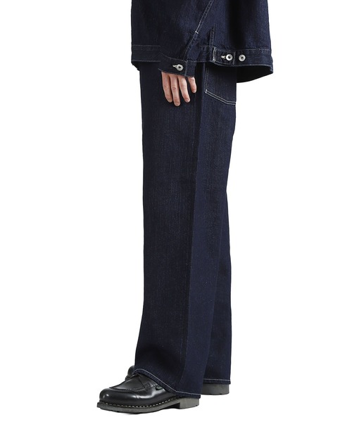PORTER CLASSIC（ポータークラシック）の「Porter Classic / ポータークラシック：STEINBECK DENIM PANTS：PC-005-3835[COR]（デニムパンツ・メンズ・ダークネイビー・M/L）」の6枚目の写真