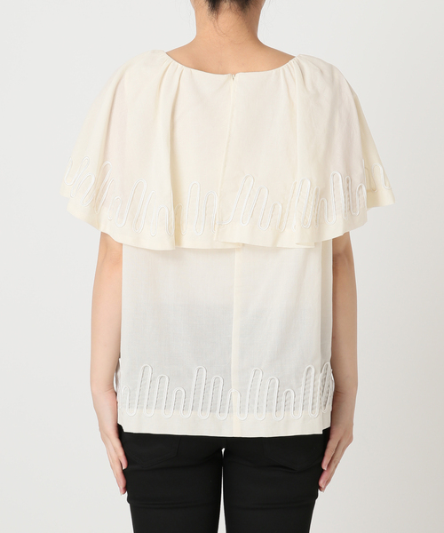 JOURNAL STANDARD(ジャーナルスタンダード)の「【SALLY VINTAGE × JOURNAL STANDARD】SALLY ORGANDY BLOUSE(シャツ/ブラウス・レディース・ブラック/アイボリー・FREE)」の11枚目の写真