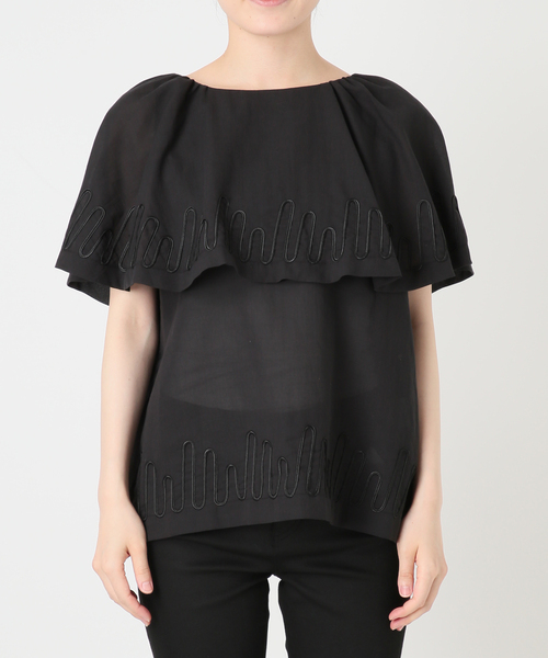 JOURNAL STANDARD(ジャーナルスタンダード)の「【SALLY VINTAGE × JOURNAL STANDARD】SALLY ORGANDY BLOUSE(シャツ/ブラウス・レディース・ブラック/アイボリー・FREE)」の16枚目の写真