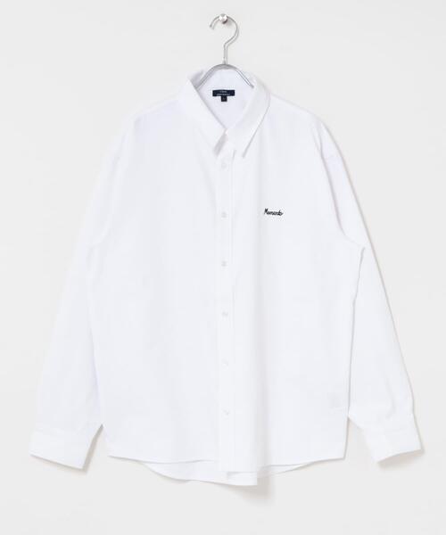 ITEMS URBANRESEARCH(アイテムズ アーバンリサーチ)の「刺繍 オックス レギュラーカラーシャツ(シャツ/ブラウス・メンズ・ブラック/ホワイト/ブルー・MEDIUM/LARGE)」の9枚目の写真