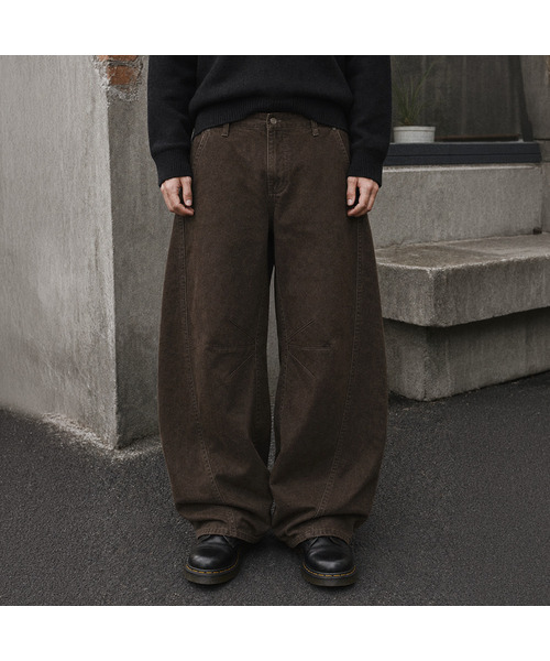 ANOLORCODE（アノローコード）の「ベター カーブド チノパンツ (3色)（その他パンツ・レディース・ブラウン/ベージュ/ブラック・SMALL/MEDIUM/LARGE）」の3枚目の写真