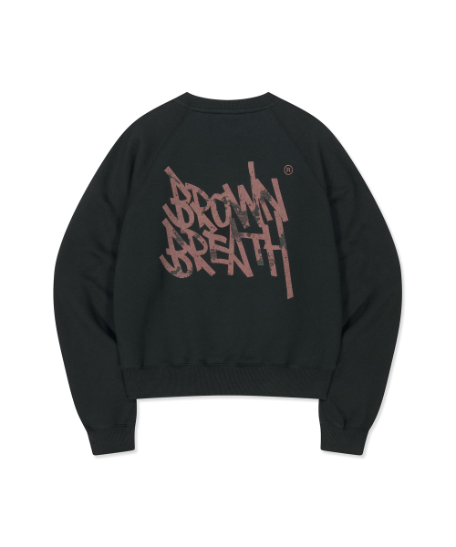 BROWNBREATH(ブラウンブレス)の「Wタグ ラグラン クルーネック(スウェット・レディース・ライトグレー/ブラック・MEDIUM/SMALL)」の10枚目の写真