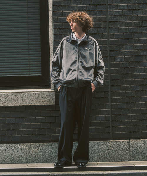 417 EDIFICE(フォーワンセブンエディフィス)の「【PUMA / プーマ】417 / SLOBE別注 T7 トラックジャケット(その他アウター・メンズ・ブラウン/チャコールグレー・MEDIUM/X-LARGE/LARGE)」の11枚目の写真