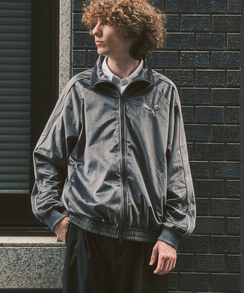 417 EDIFICE(フォーワンセブンエディフィス)の「【PUMA / プーマ】417 / SLOBE別注 T7 トラックジャケット(その他アウター・メンズ・ブラウン/チャコールグレー・MEDIUM/X-LARGE/LARGE)」の12枚目の写真