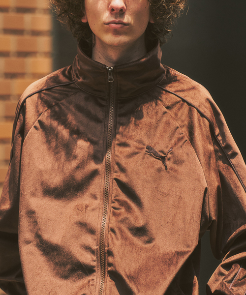 417 EDIFICE(フォーワンセブンエディフィス)の「【PUMA / プーマ】417 / SLOBE別注 T7 トラックジャケット(その他アウター・メンズ・ブラウン/チャコールグレー・MEDIUM/X-LARGE/LARGE)」の22枚目の写真