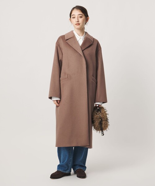 UNITED ARROWS(ユナイテッドアローズ)の「テーラード コート(その他アウター・レディース・オフホワイト/ネイビー/モカ・38/34/36)」の2枚目の写真