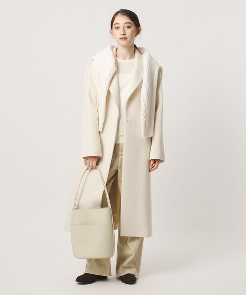 UNITED ARROWS(ユナイテッドアローズ)の「テーラード コート(その他アウター・レディース・オフホワイト/ネイビー/モカ・38/34/36)」の8枚目の写真