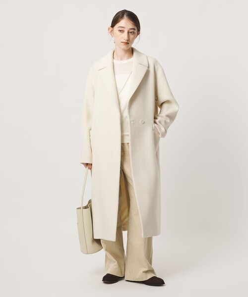 UNITED ARROWS(ユナイテッドアローズ)の「テーラード コート(その他アウター・レディース・オフホワイト/ネイビー/モカ・38/34/36)」の11枚目の写真