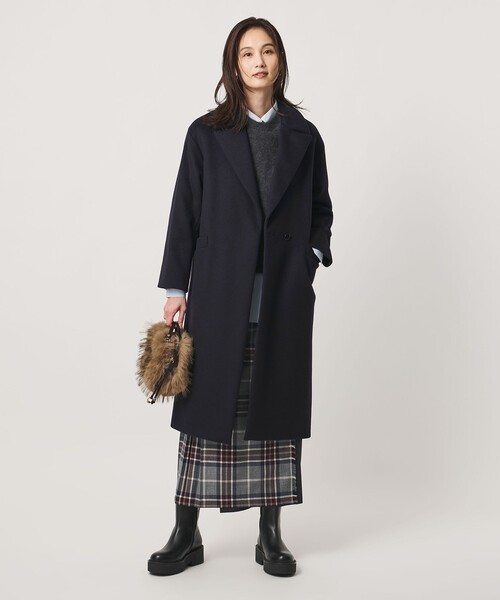 UNITED ARROWS(ユナイテッドアローズ)の「テーラード コート(その他アウター・レディース・オフホワイト/ネイビー/モカ・38/34/36)」の13枚目の写真