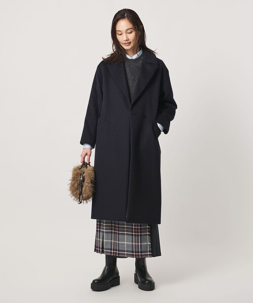 UNITED ARROWS(ユナイテッドアローズ)の「テーラード コート(その他アウター・レディース・オフホワイト/ネイビー/モカ・38/34/36)」の14枚目の写真