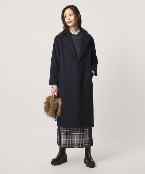 UNITED ARROWS(ユナイテッドアローズ)の「テーラード コート(その他アウター・レディース・オフホワイト/ネイビー/モカ・38/34/36)」の15枚目の写真