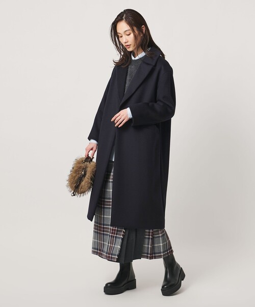 UNITED ARROWS(ユナイテッドアローズ)の「テーラード コート(その他アウター・レディース・オフホワイト/ネイビー/モカ・38/34/36)」の16枚目の写真