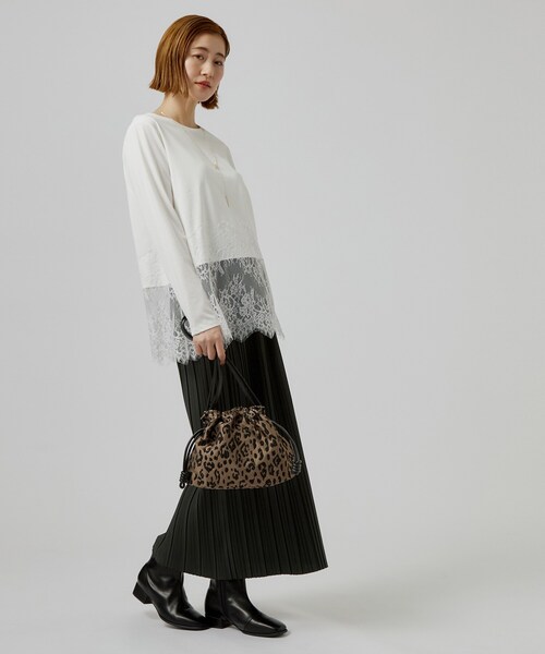 grove（グローブ）の「【レイヤードにも◎】裾レースドッキングカットソー（Tシャツ/カットソー・レディース・オフホワイト/グレー/ブラック・03/02）」の20枚目の写真
