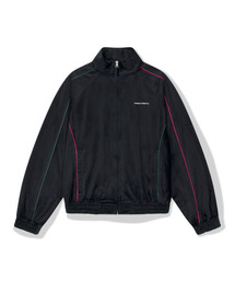 WKNDRS（ウィーキャンドース）の「VELVET TRACK JACKET (BLACK)（ナイロンジャケット）」