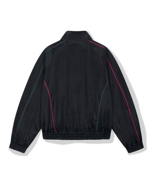 WKNDRS（ウィーキャンドース）の「VELVET TRACK JACKET (BLACK)（ナイロンジャケット・レディース・その他・MEDIUM/LARGE/X-LARGE）」の2枚目の写真