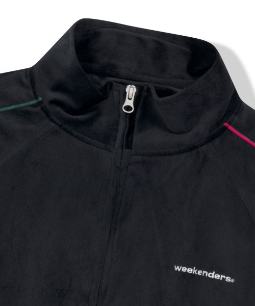WKNDRS（ウィーキャンドース）の「VELVET TRACK JACKET (BLACK)（ナイロンジャケット・レディース・その他・MEDIUM/LARGE/X-LARGE）」の3枚目の写真
