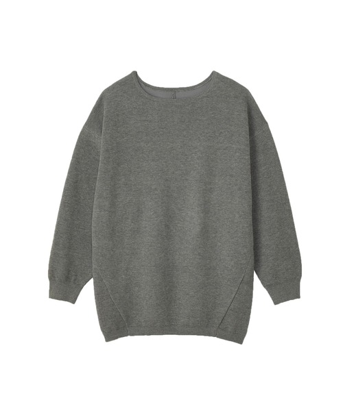 for/c(フォーシー)の「スポンディッシュニットチュニック【サスティナブル】(ニット/セーター・レディース・ブラック/チャコール/レッド・M/L)」の7枚目の写真