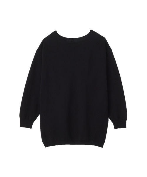 for/c(フォーシー)の「スポンディッシュニットチュニック【サスティナブル】(ニット/セーター・レディース・ブラック/チャコール/レッド・M/L)」の8枚目の写真